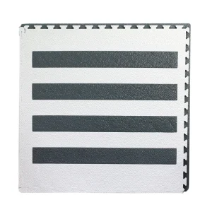 Large Interlocking Foam Play Mats - Zebra Crossing Design - 104 x 104cm