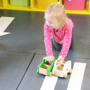 Large Interlocking Foam Play Mats - Zebra Crossing Design - 104 x 104cm