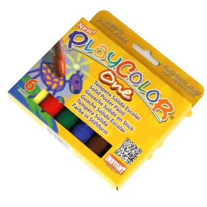 6 Playcolor Large Paint Sticks