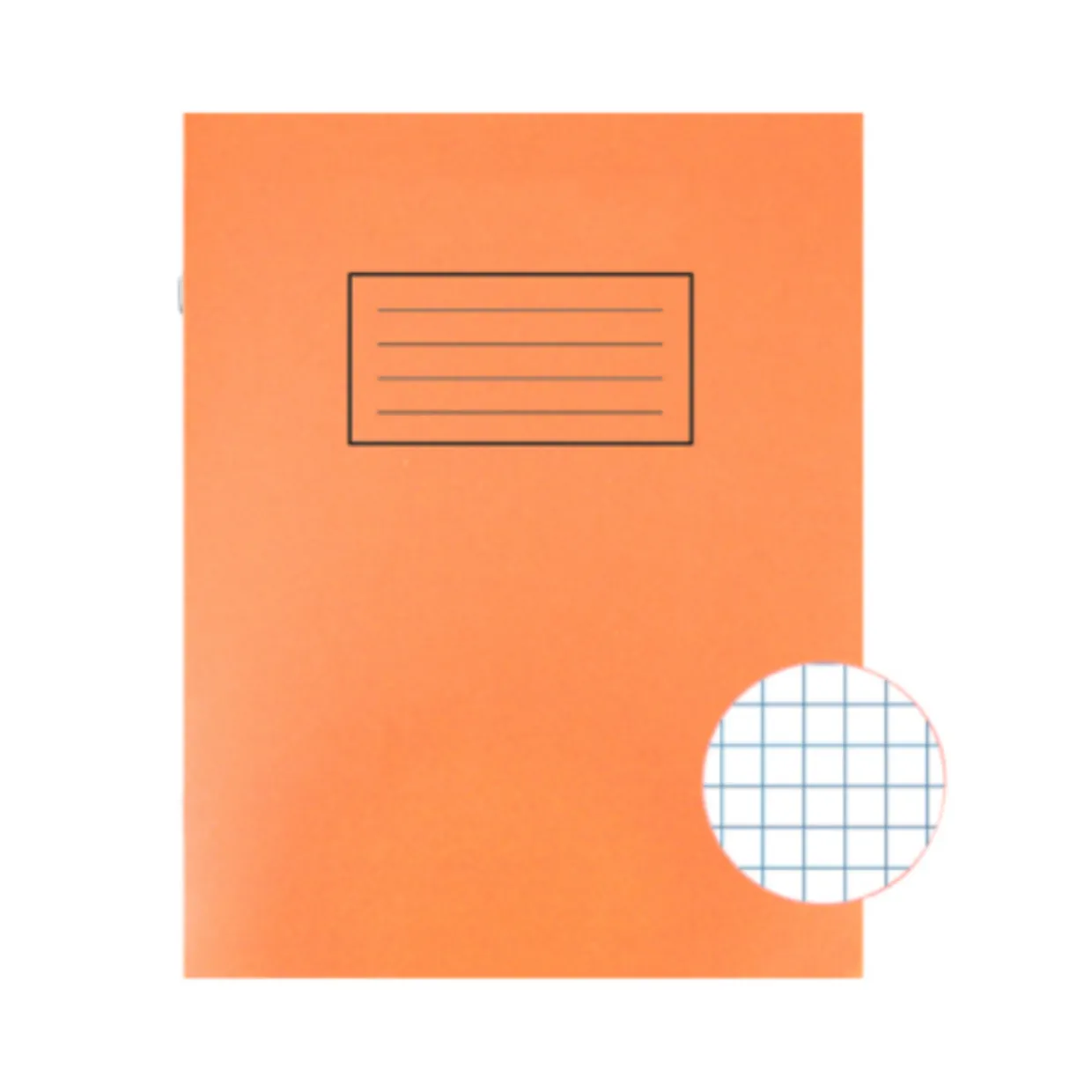 school_exercise_book_mm_s_1.webp School Exercise Book 5mm Squares 229x178mm Orange (Pack of 10)